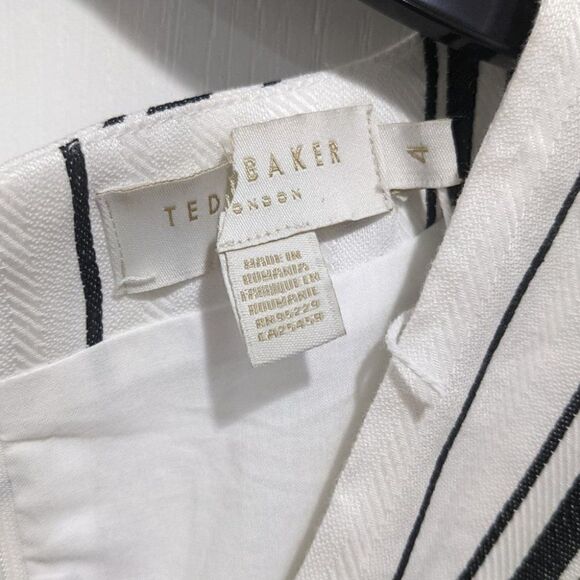 New Ted Baker | Aliicee Stripe Mini Dress - Picture 5 of 11